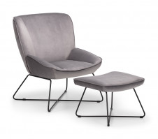 julian-bowen/Mila Chair  & Stool Grey - Angle.jpg