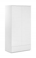 julian-bowen/Monaco 2 Door  1 Drawer Wardrobe White - Angle.jpg